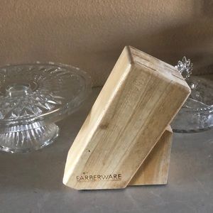 FARBERWARE wood knife block